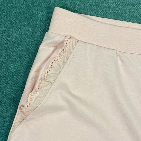 J. Crew Jogger Women XL Pink Elasticized Waist Loungewear Casual Comfy Retro New - Picture 3 of 15